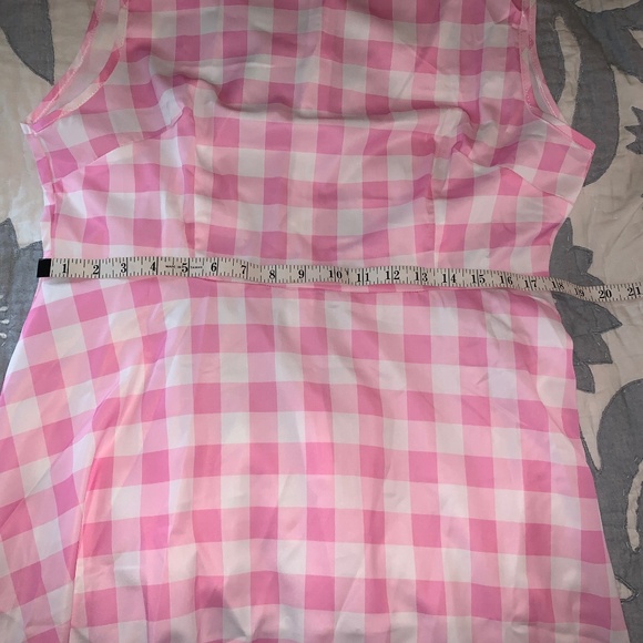 AWIBMK Vintage Retro 1950's Pink Gingham Swing Summer Dress 🌸 from Amazon - Picture 6 of 10